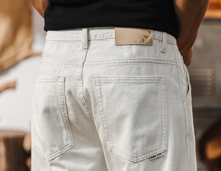 White Loose Retro Fit Jeans