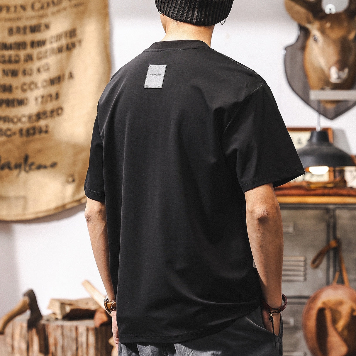 Minimalist Black Oversized Tee