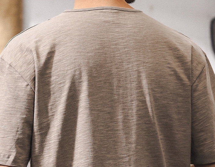 Vintage Henley Short Sleeve Tee