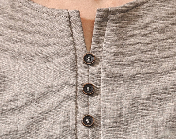 Vintage Henley Short Sleeve Tee