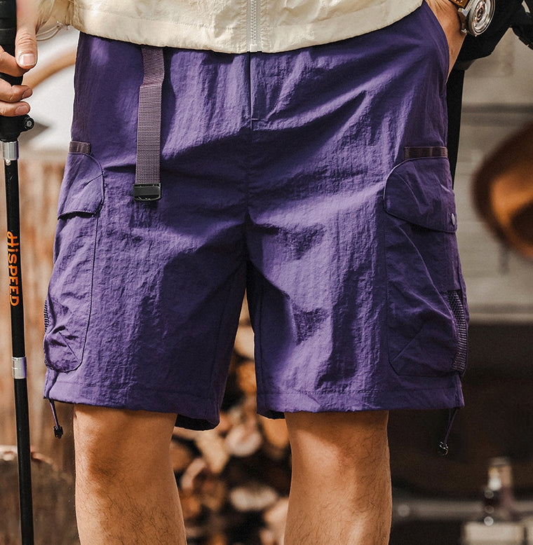 Violet Venture Cargo Shorts - Z2025040415_HIBISCUSPURPLE