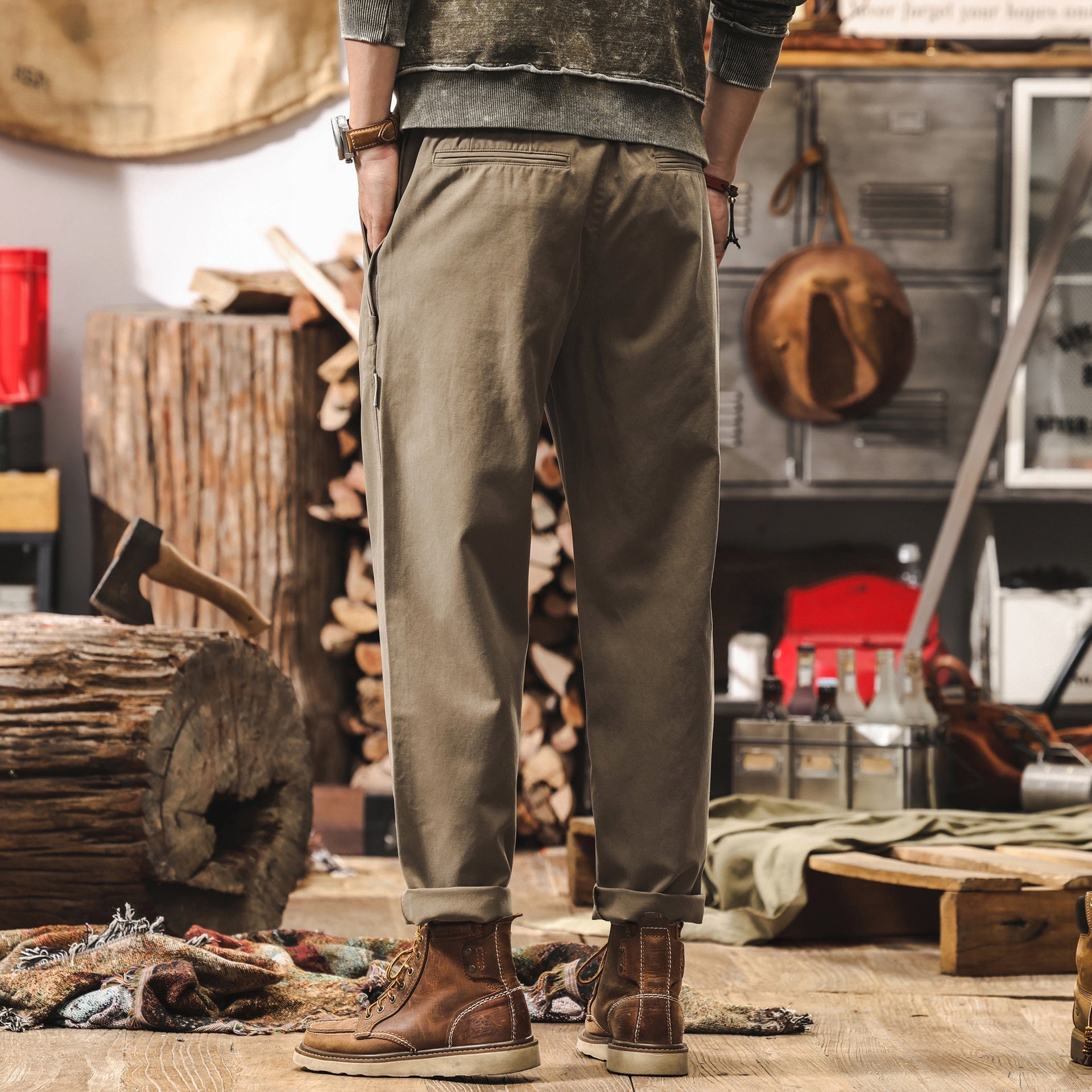 Classic Pleated Chino