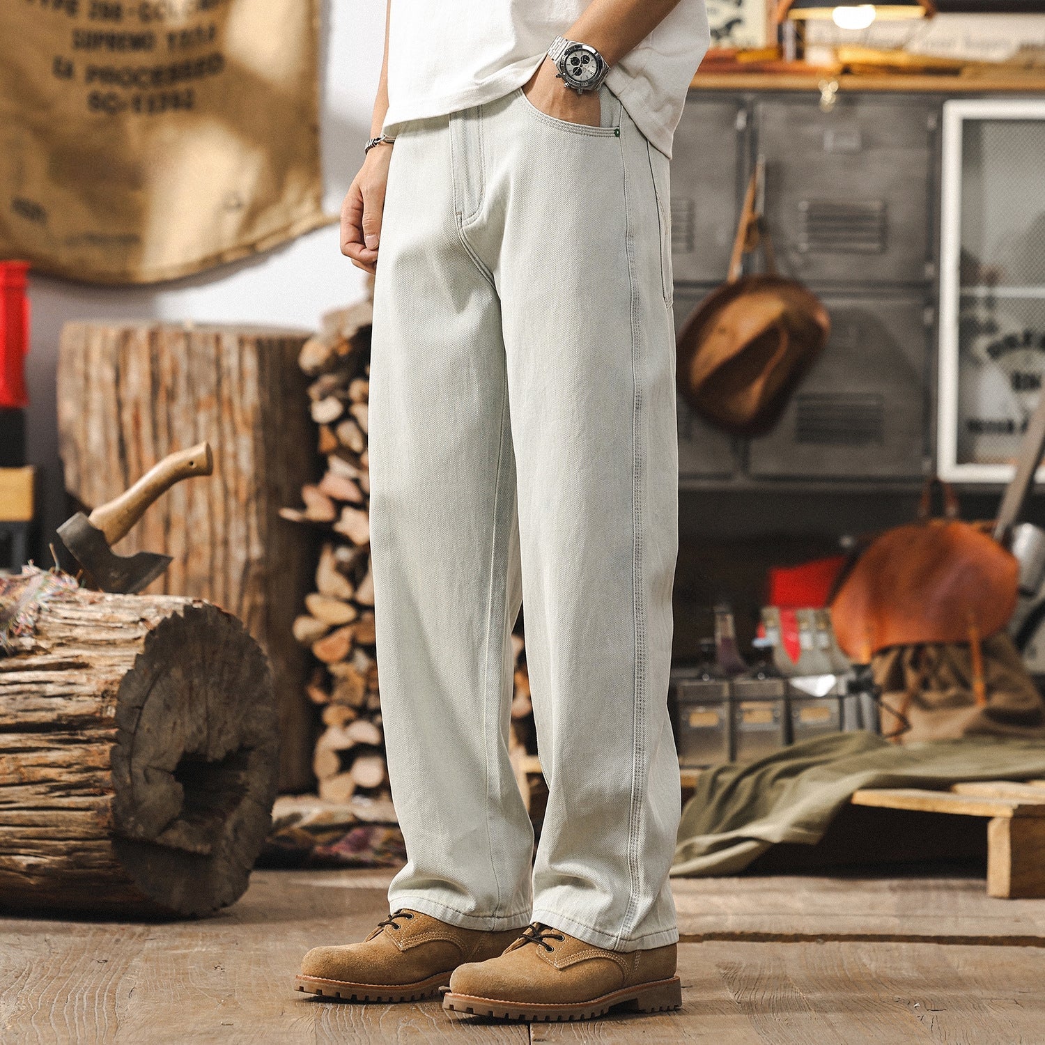 Glacier Stone Relaxed Fit Jeans