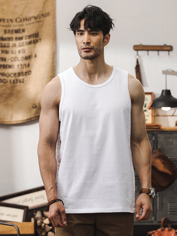 White Sleeveless Tank