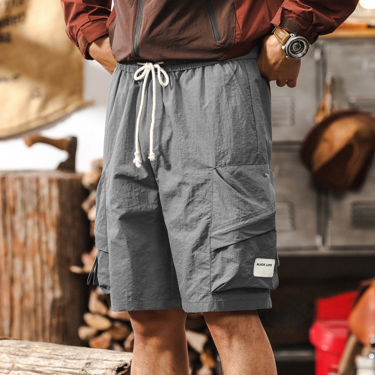 DriftCore Cargo Shorts - Z2025040523_GRAY