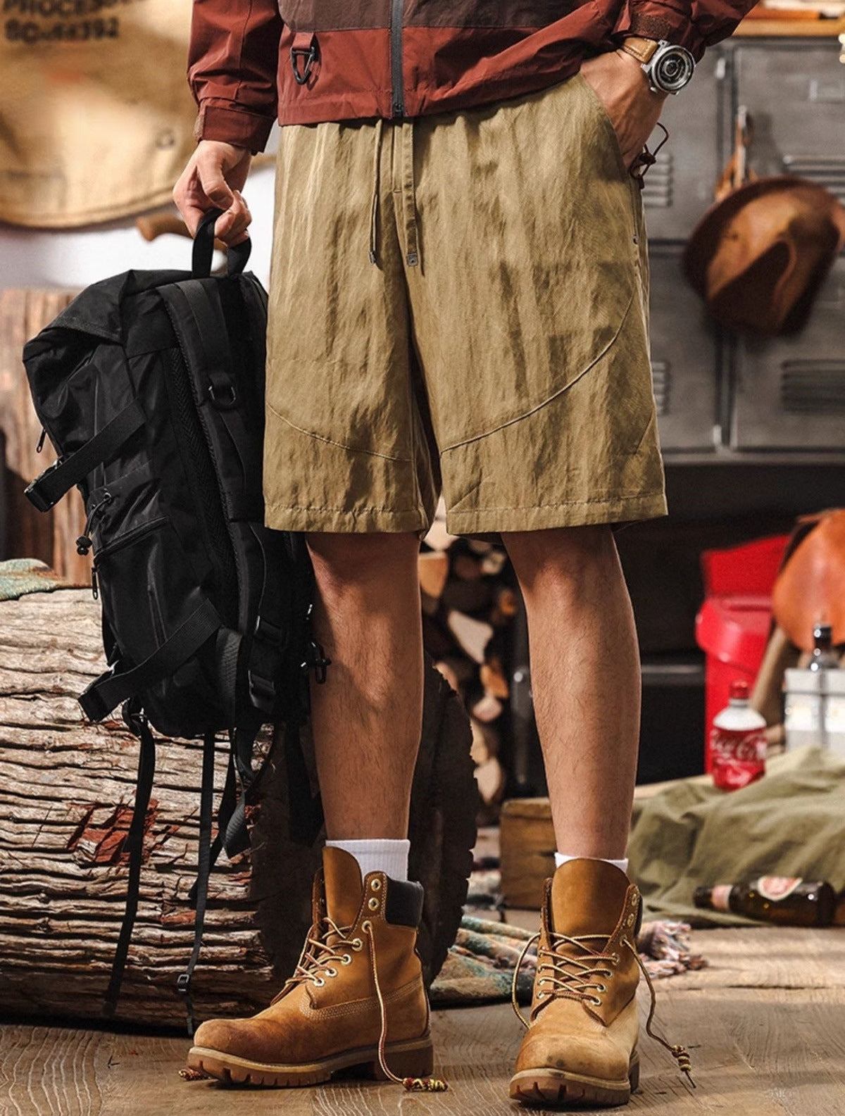 Adventure Shorts – Earthtone Edition - K202504031819_KHAKI