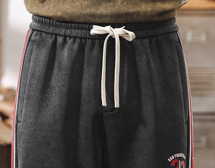 Retro Striped Casual Sweatpants