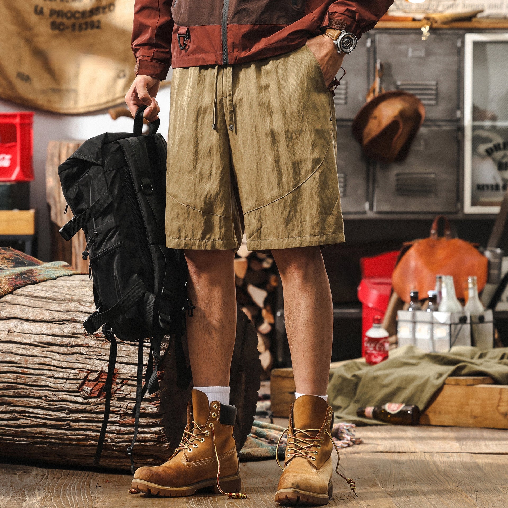 Adventure Shorts – Earthtone Edition - K202504031819_KHAKI