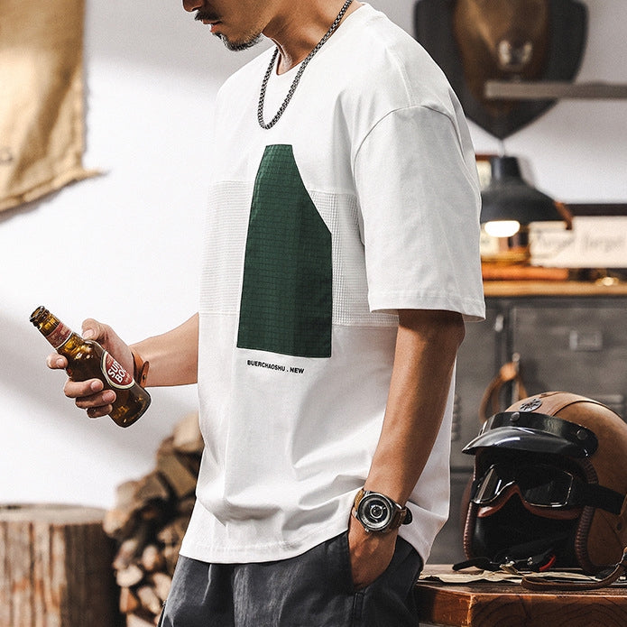 Asymmetry Patchwork Tee