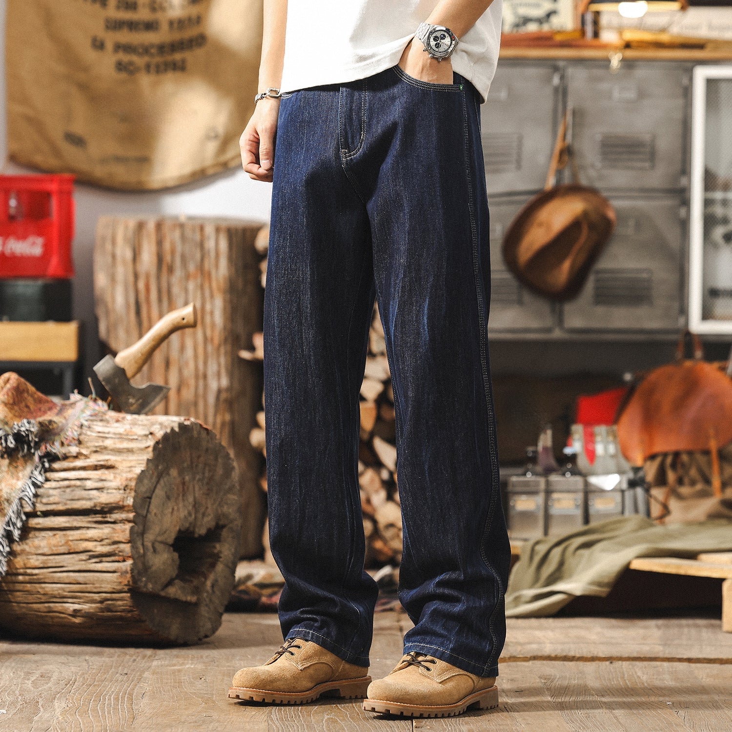 Blue Relaxed Fit Denim