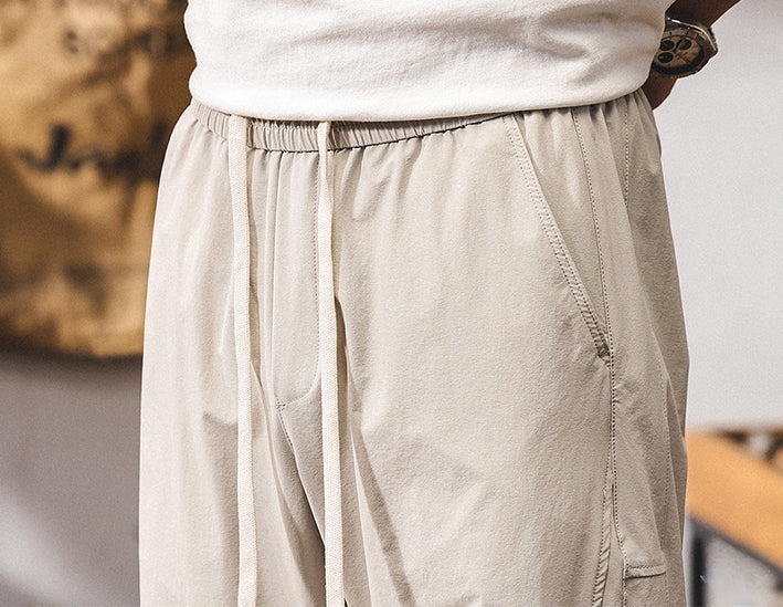 Beige Lightweight Cotton Pants
