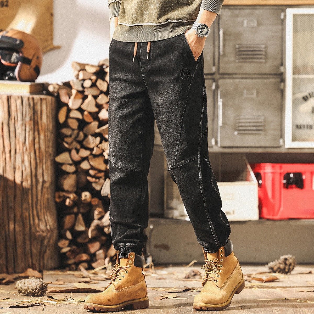 Contour Denim Joggers