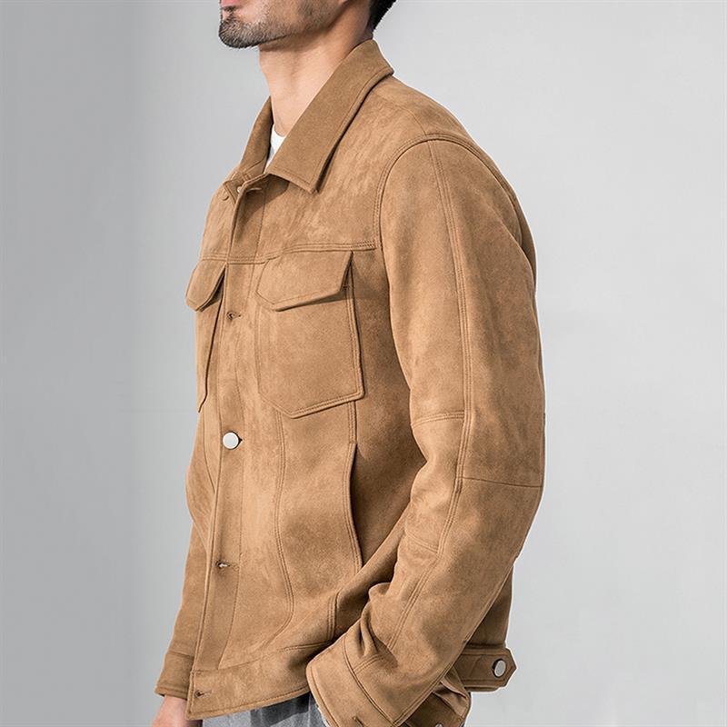 THEND RUGGED SUEDE JACKET- 740629631816_BRO