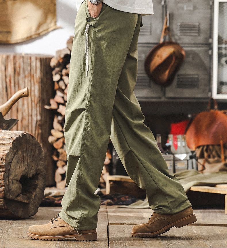 Quick-Drying Green Paratrooper Pants