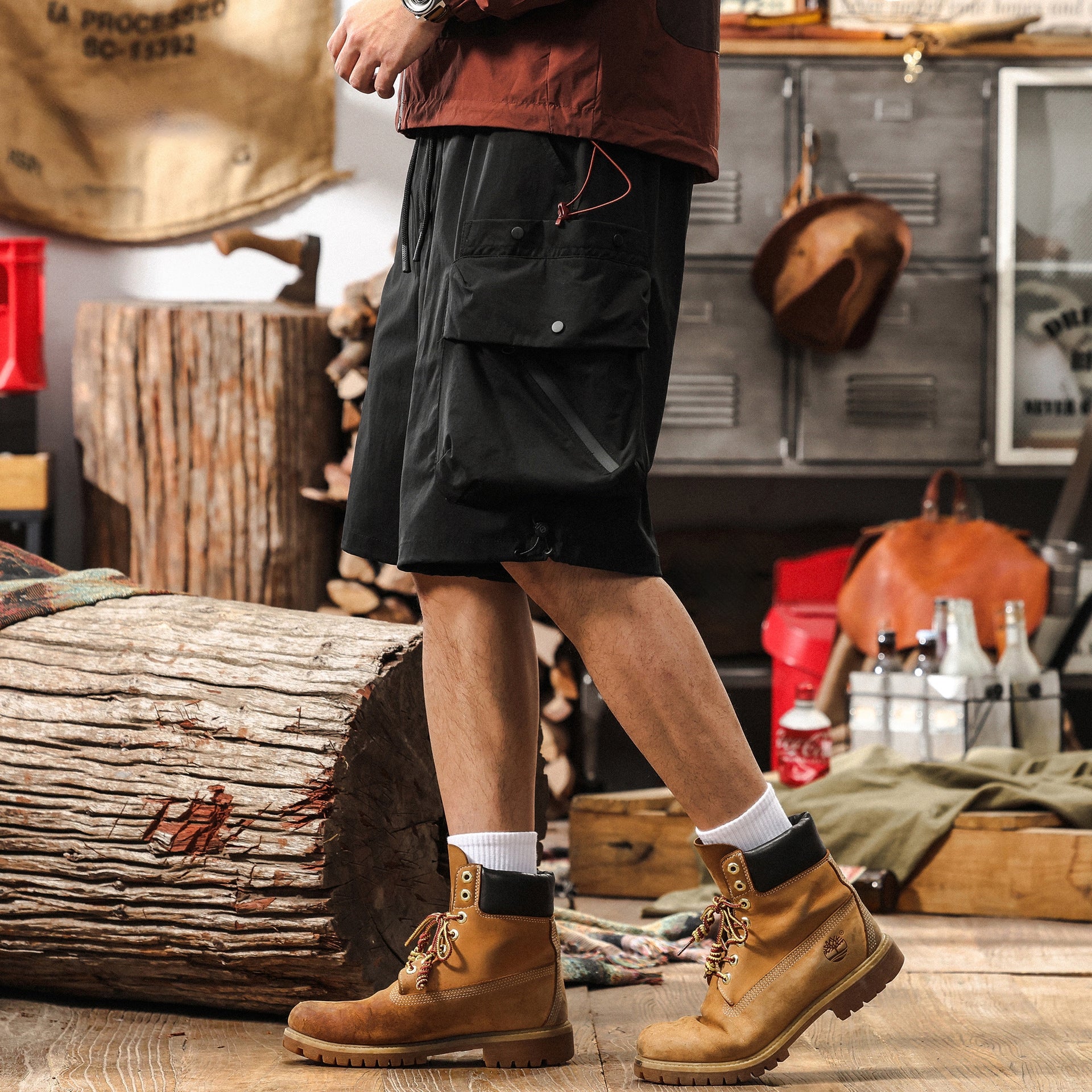 NightOps Cargo Shorts - K202503301347_BLACK