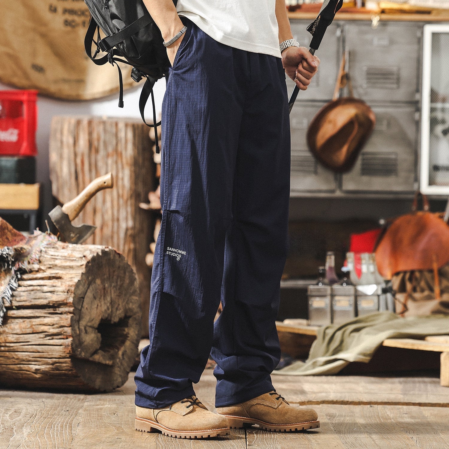 Quick-Drying Navy Paratrooper Pants