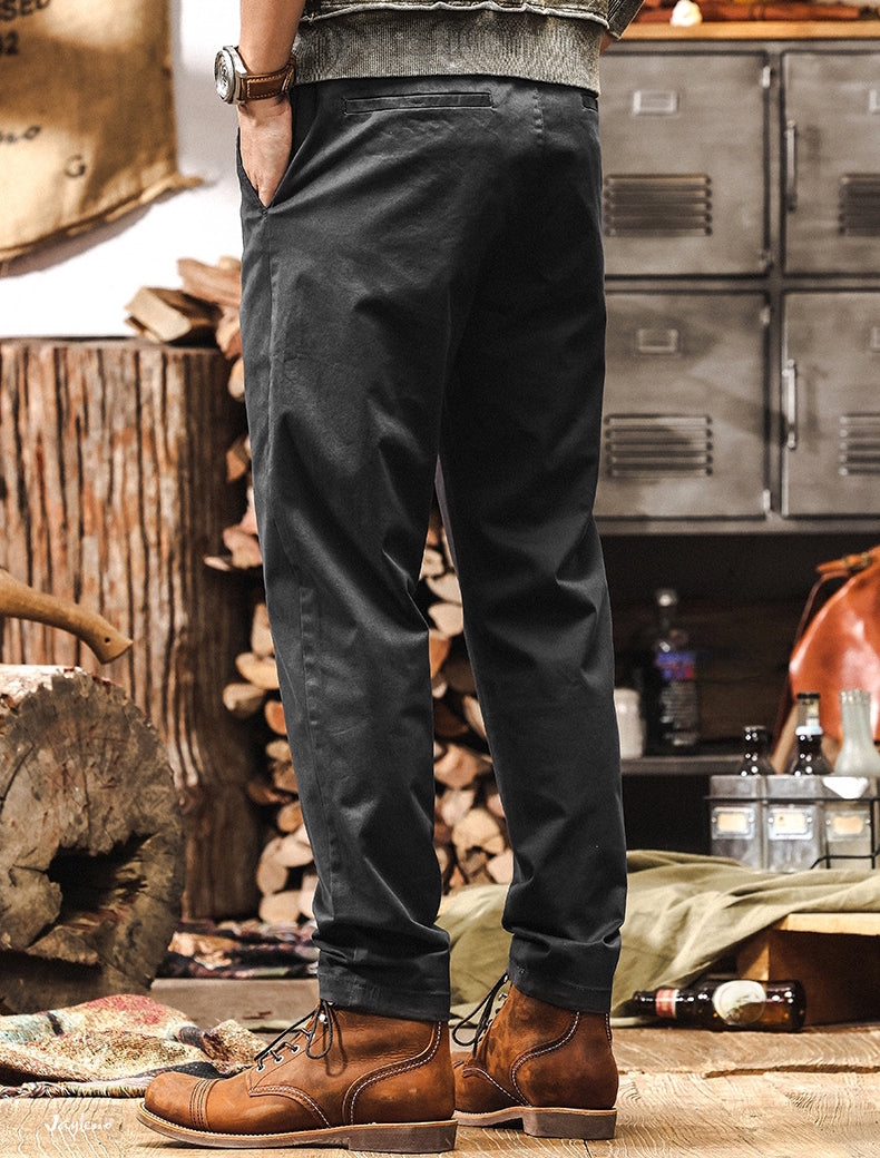 Men's Dark Gray Chino Work Pants