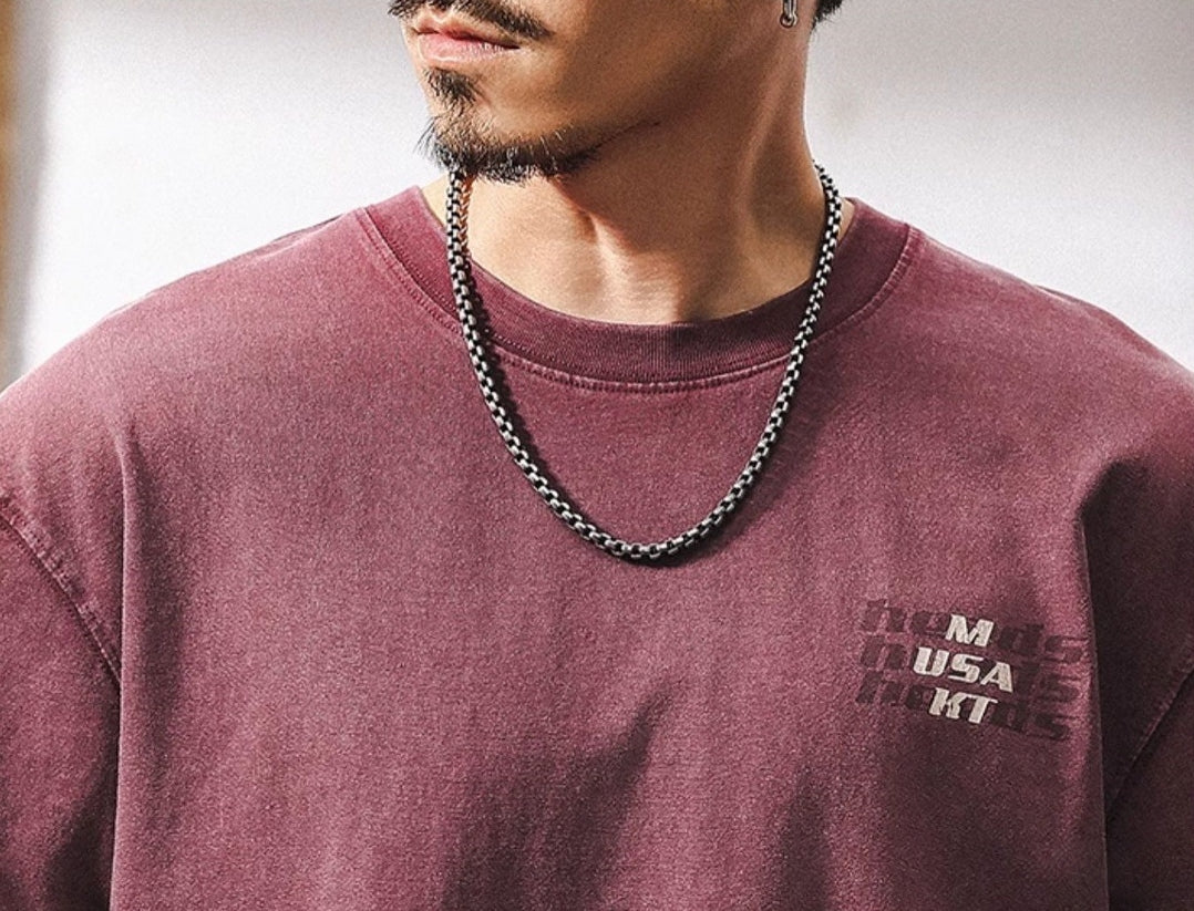 Vintage Maroon Street Tee