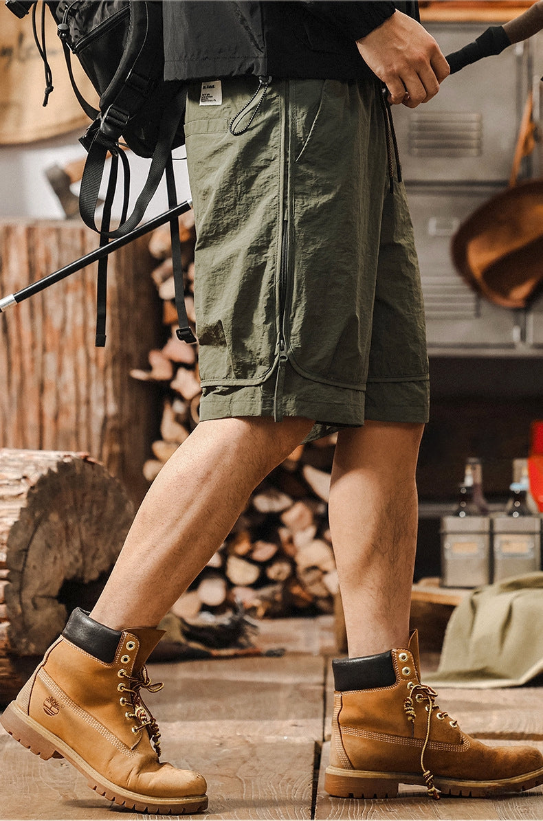 SummitZip Utility Shorts - K202504081214_OLIVE