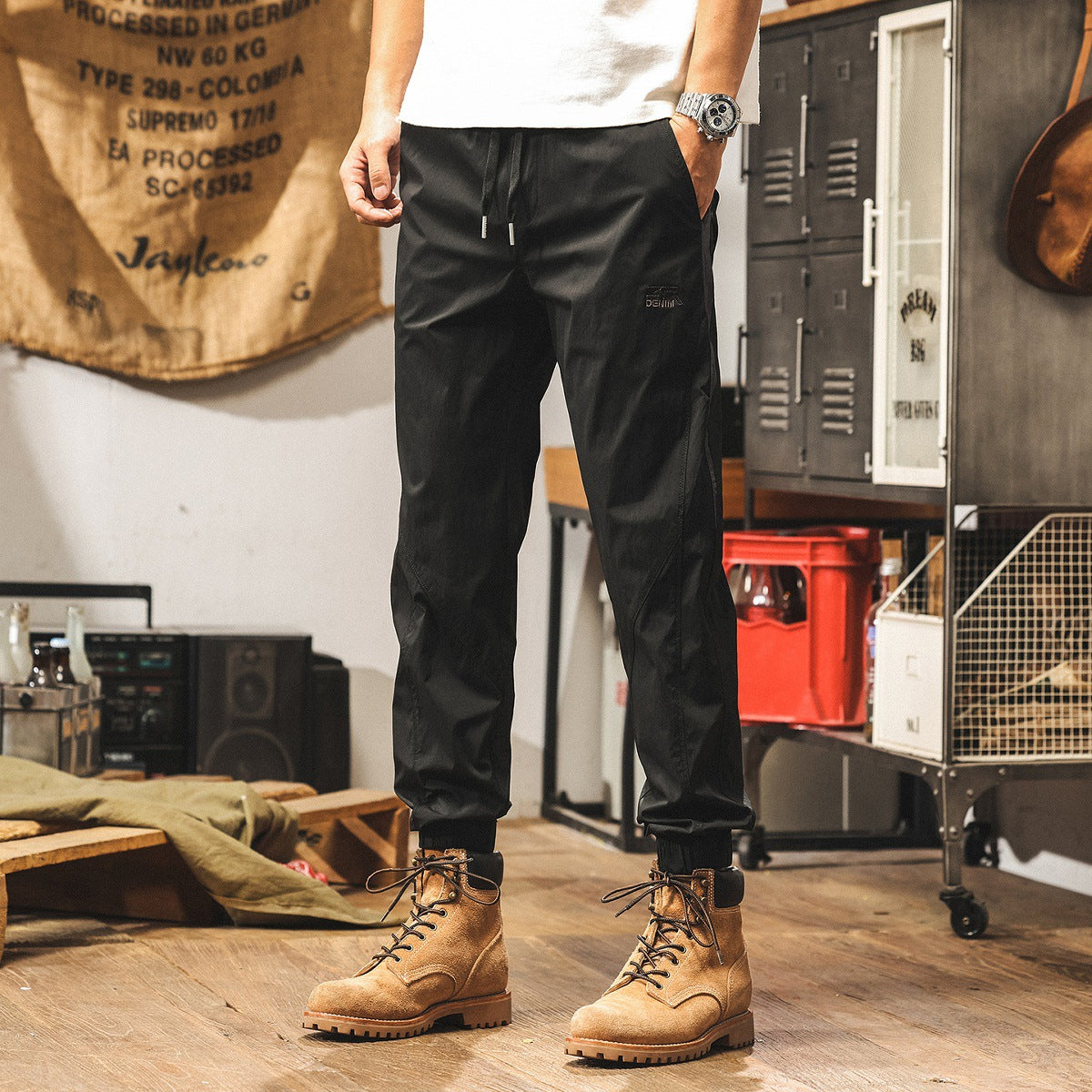 Black Quick Drying Joggers