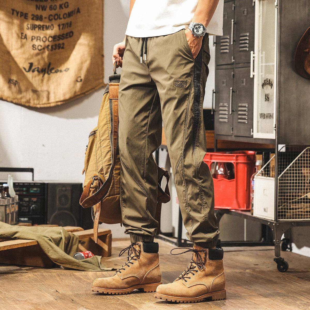 Khaki Quick Drying Joggers