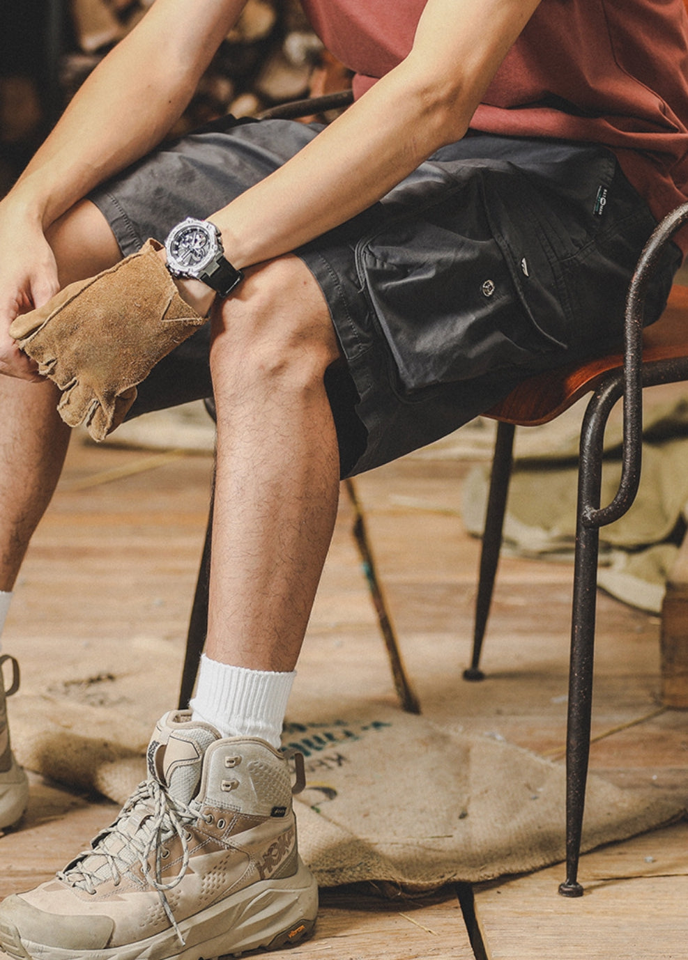 Rugged Retro Cargo Shorts - J202304180771043_BLA