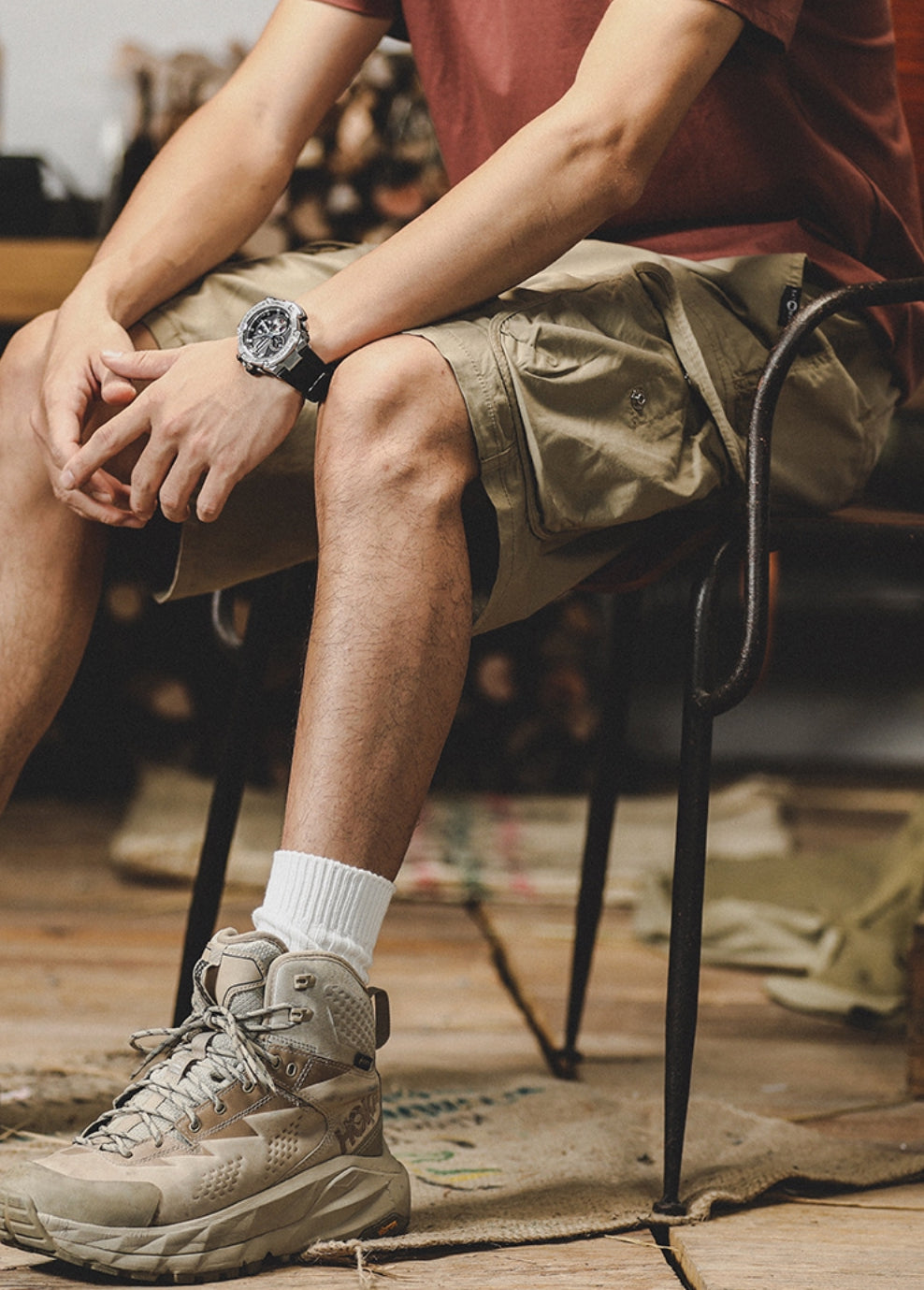 Rugged Retro Cargo Shorts - J202304180771043_KHA – T.H.E.N.D