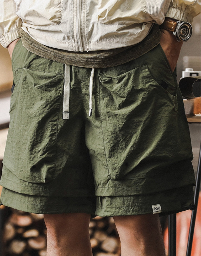 Outdoor Utility Quick Drying Cargo Shorts - C202407011406_GRE