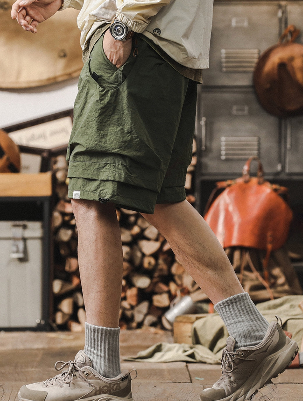 Outdoor Utility Quick Drying Cargo Shorts - C202407011406_GRE