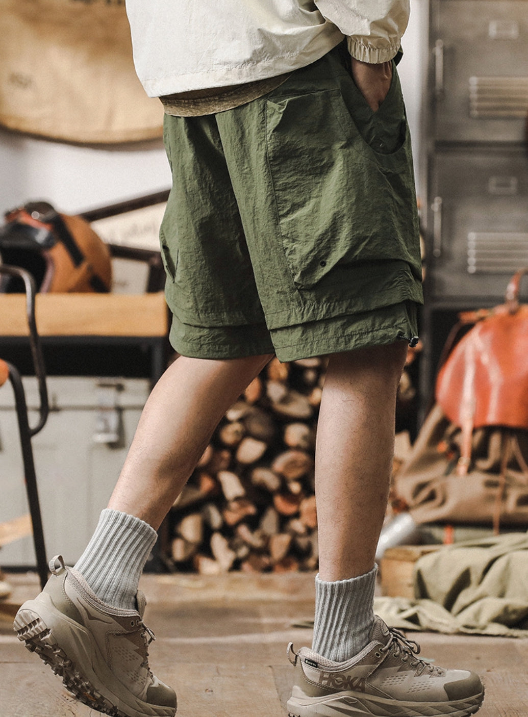 Outdoor Utility Quick Drying Cargo Shorts - C202407011406_GRE