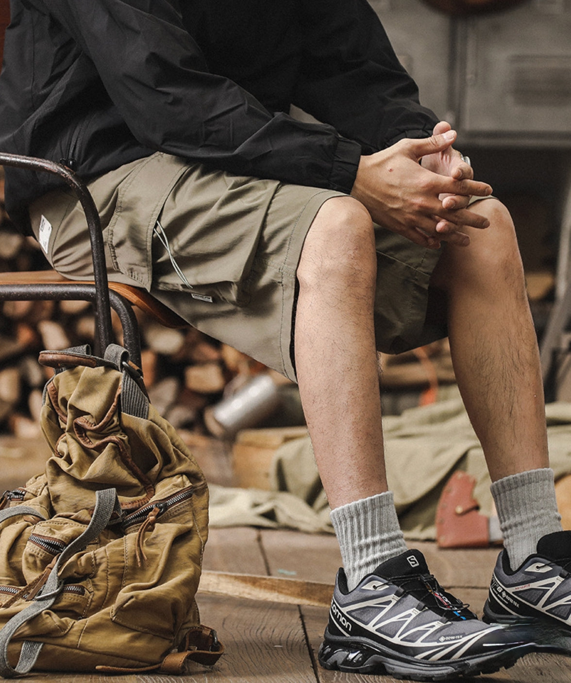 Outdoor Utility Quick Drying Cargo Shorts - C202407082216_GRE