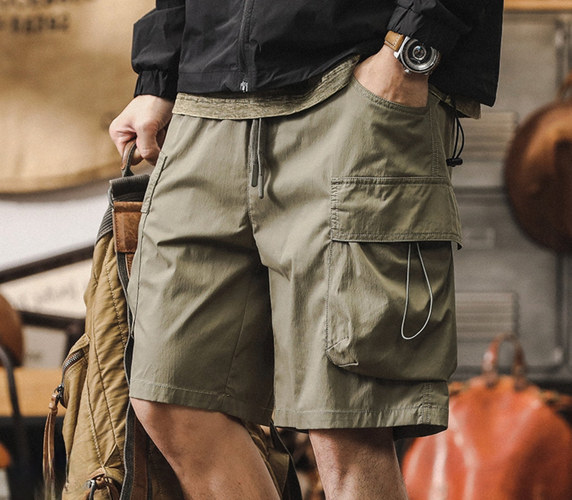 Outdoor Utility Quick Drying Cargo Shorts - C202407082216_GRE