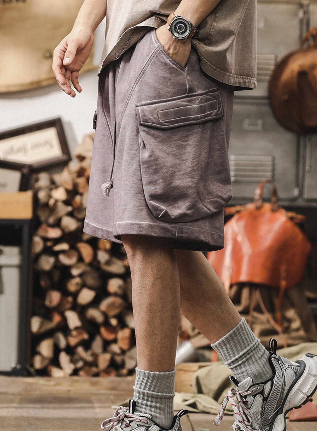 Grunge Gear Shorts - C202407021726_PUR