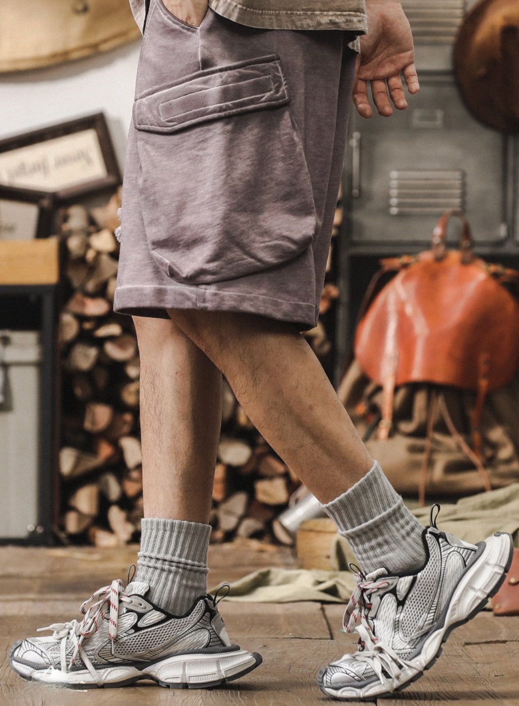 Grunge Gear Shorts - C202407021726_PUR