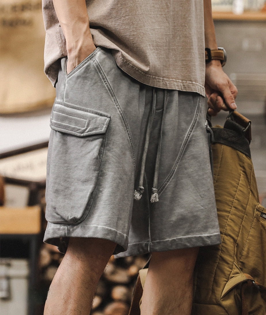 Grunge Gear Shorts - C202407021726_GRY