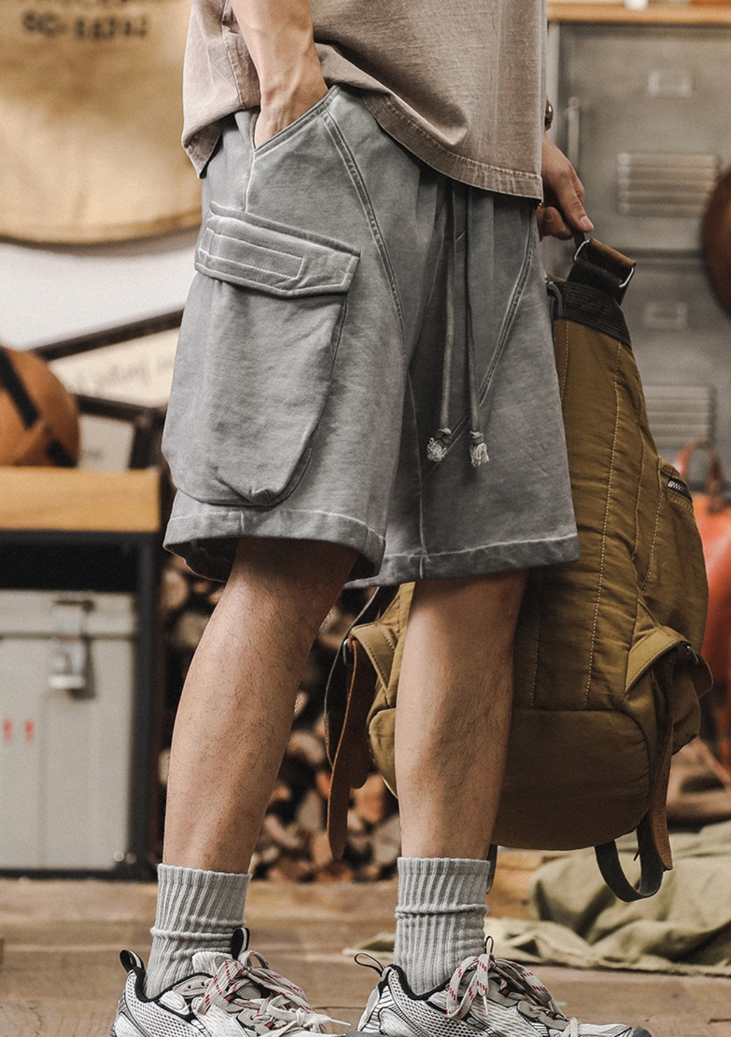 Grunge Gear Shorts - C202407021726_GRY