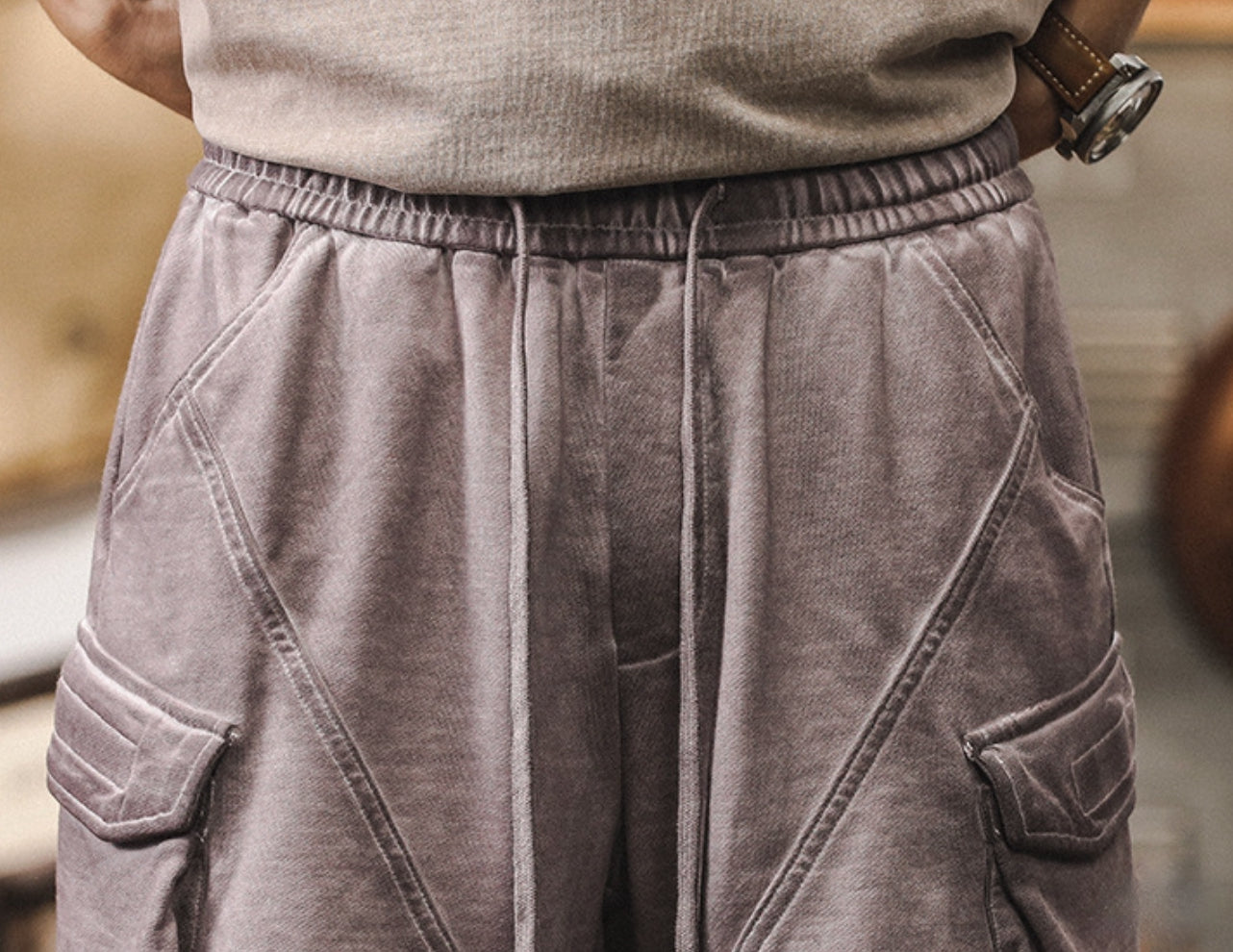 Grunge Gear Shorts - C202407021726_PUR