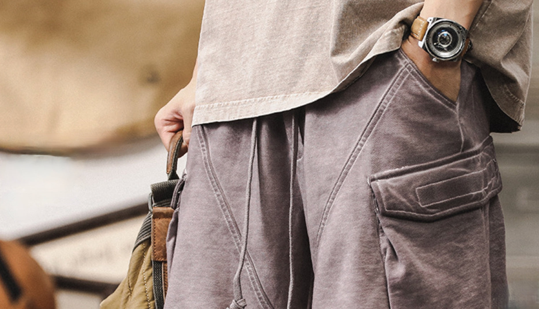 Grunge Gear Shorts - C202407021726_PUR