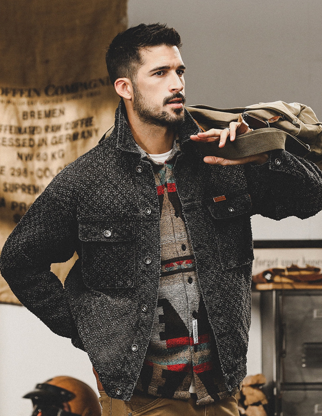 Dapper Drifter Over-Shirt - M202310291054_BLACK