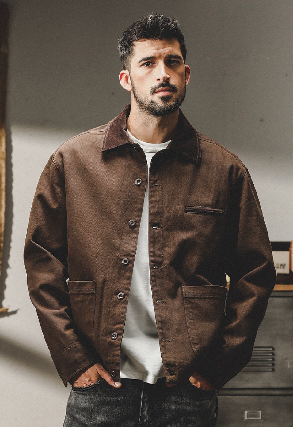 Jazzy Nomad Over-Shirt - M202309200947_BROWN