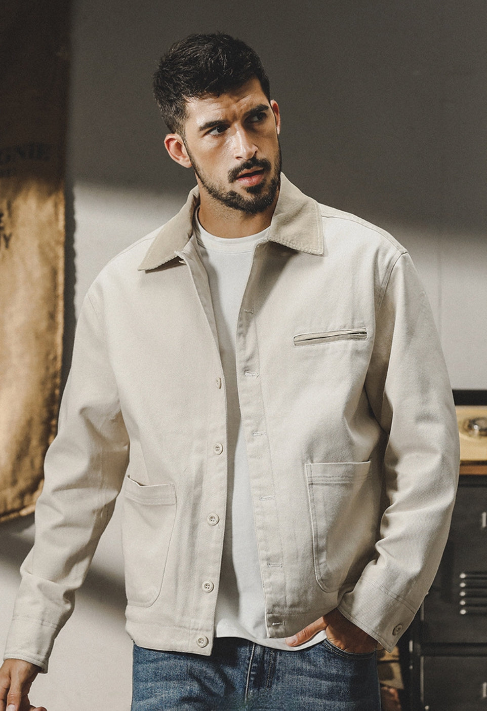 Jazzy Nomad Over-Shirt - M202309200947_APRICOT