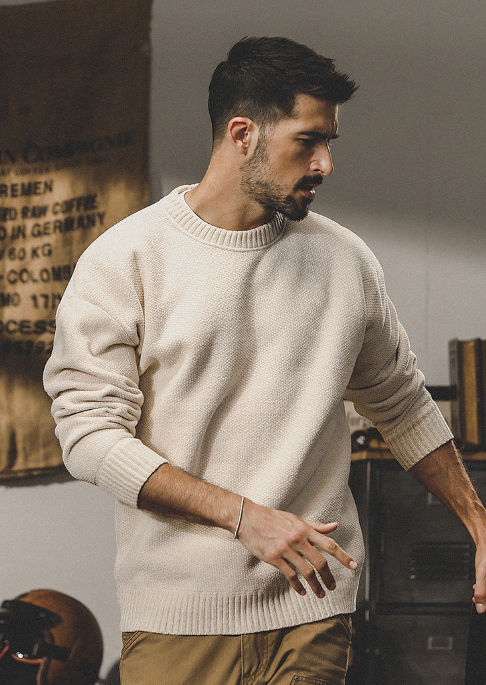 Ivory Drift Sweater - 2023112020H_OFFWHITE