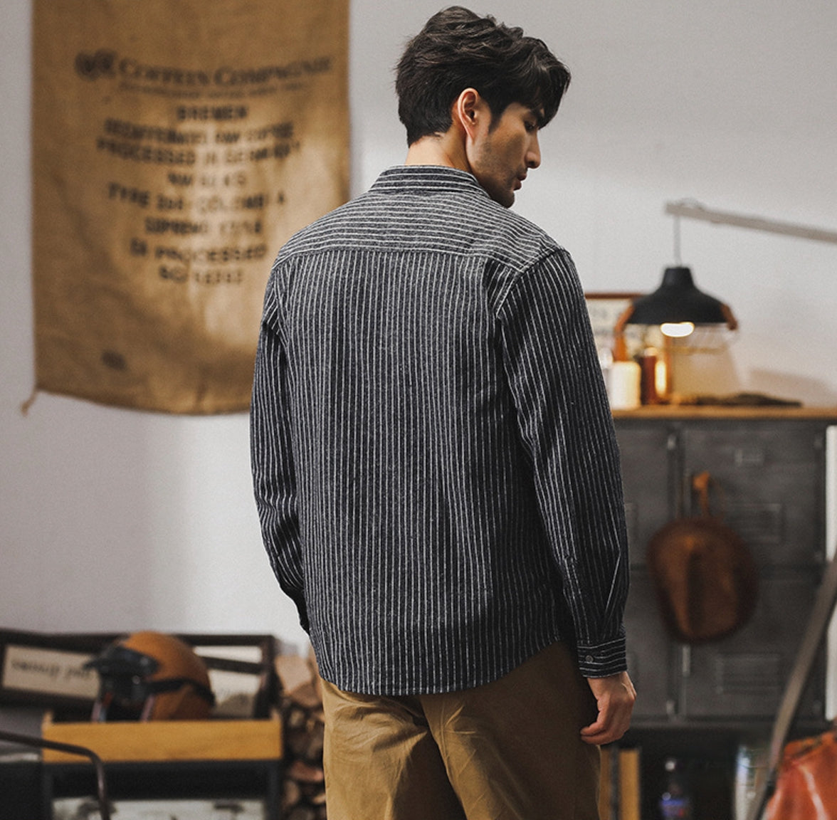 Ebony Tweed Shirt - J202403081512_BLACK