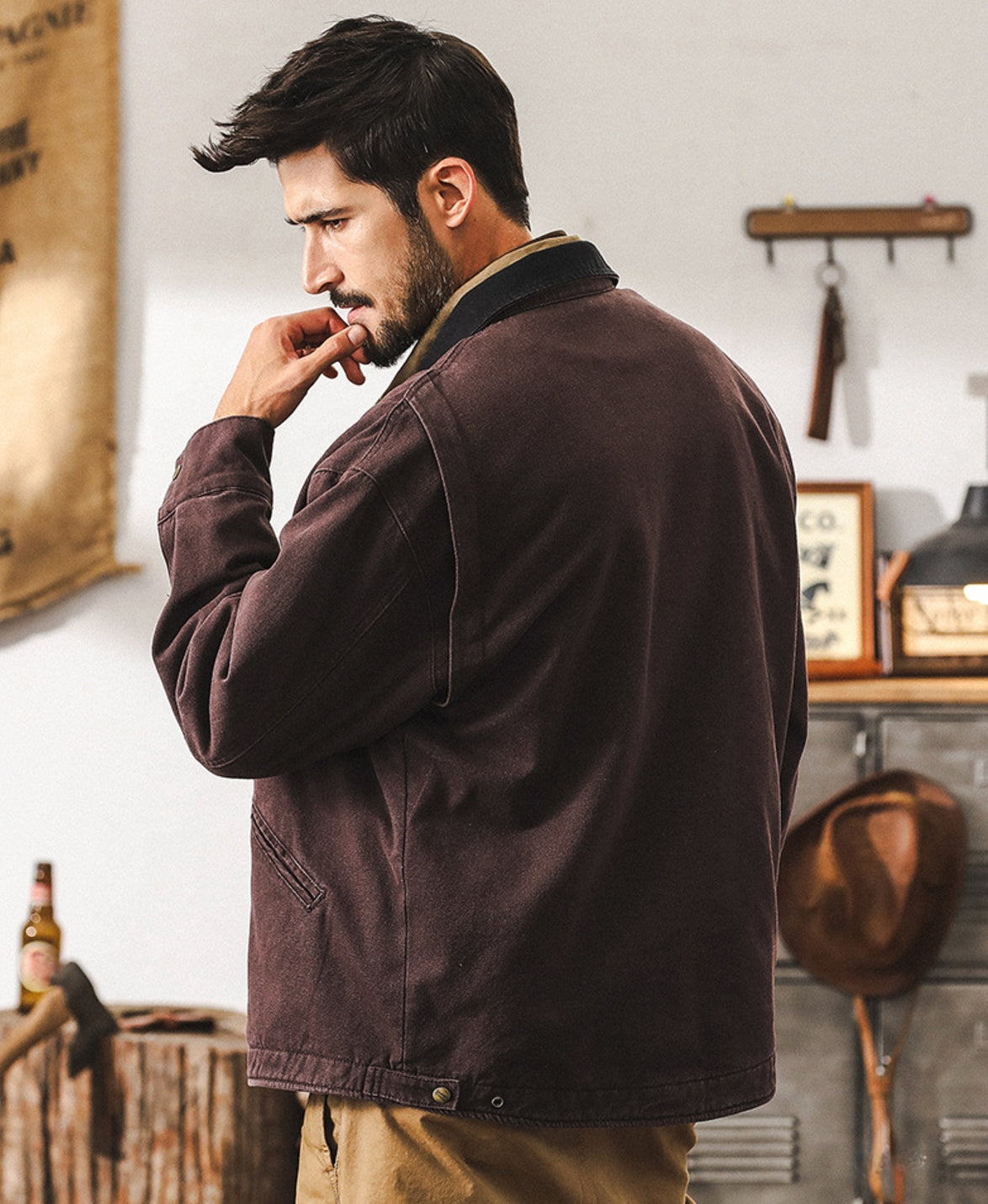 The Roamer Jacket - J202410111512_REDDISHBROWN