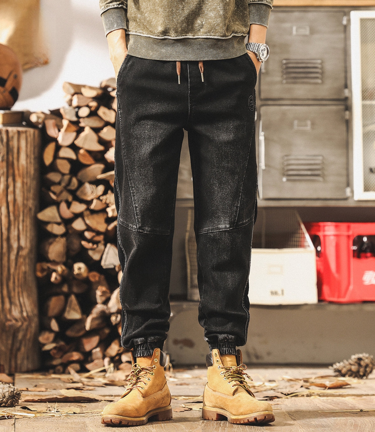 Contour Denim Joggers