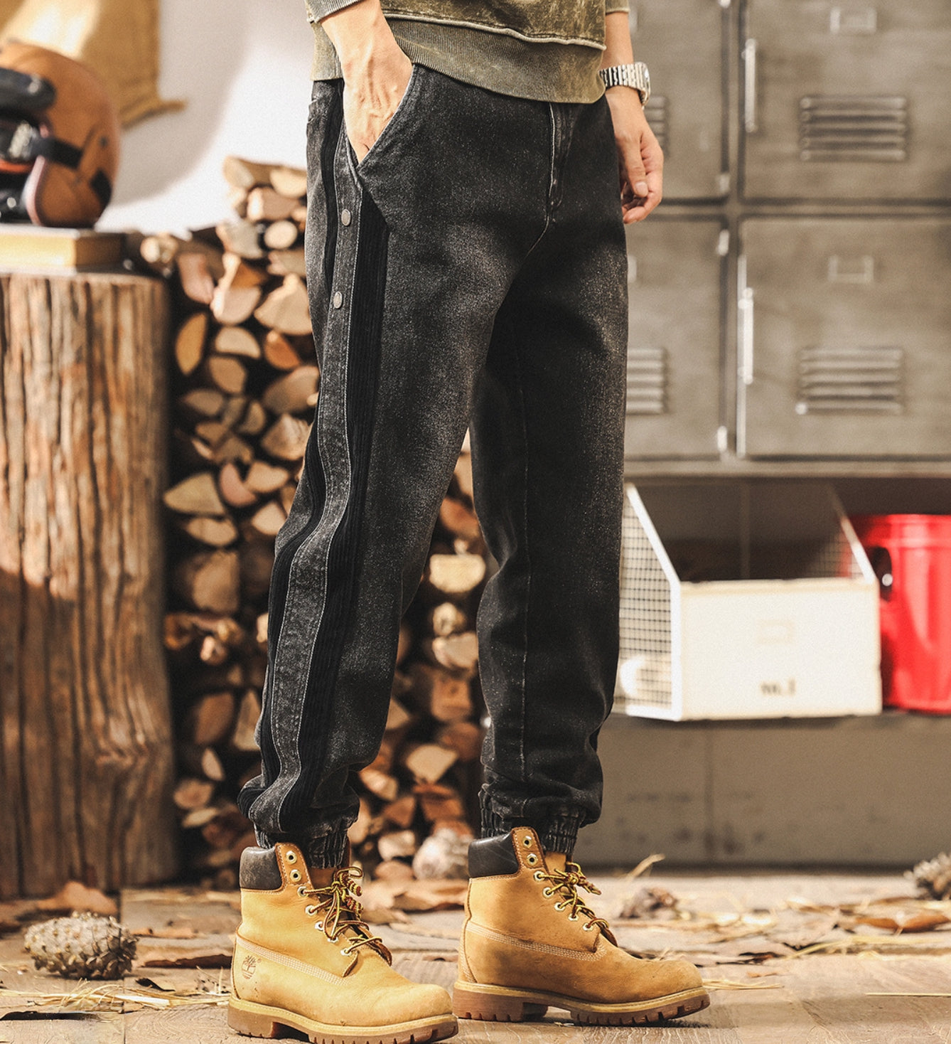 Track Edge Gray Joggers