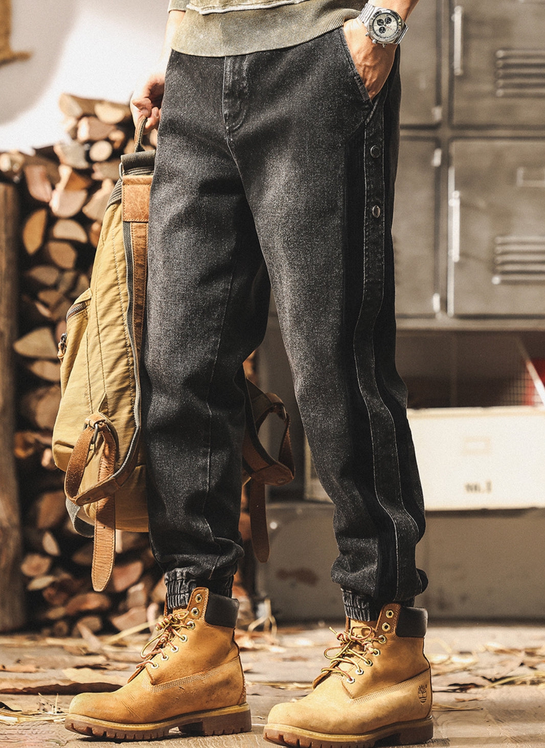 Track Edge Gray Joggers