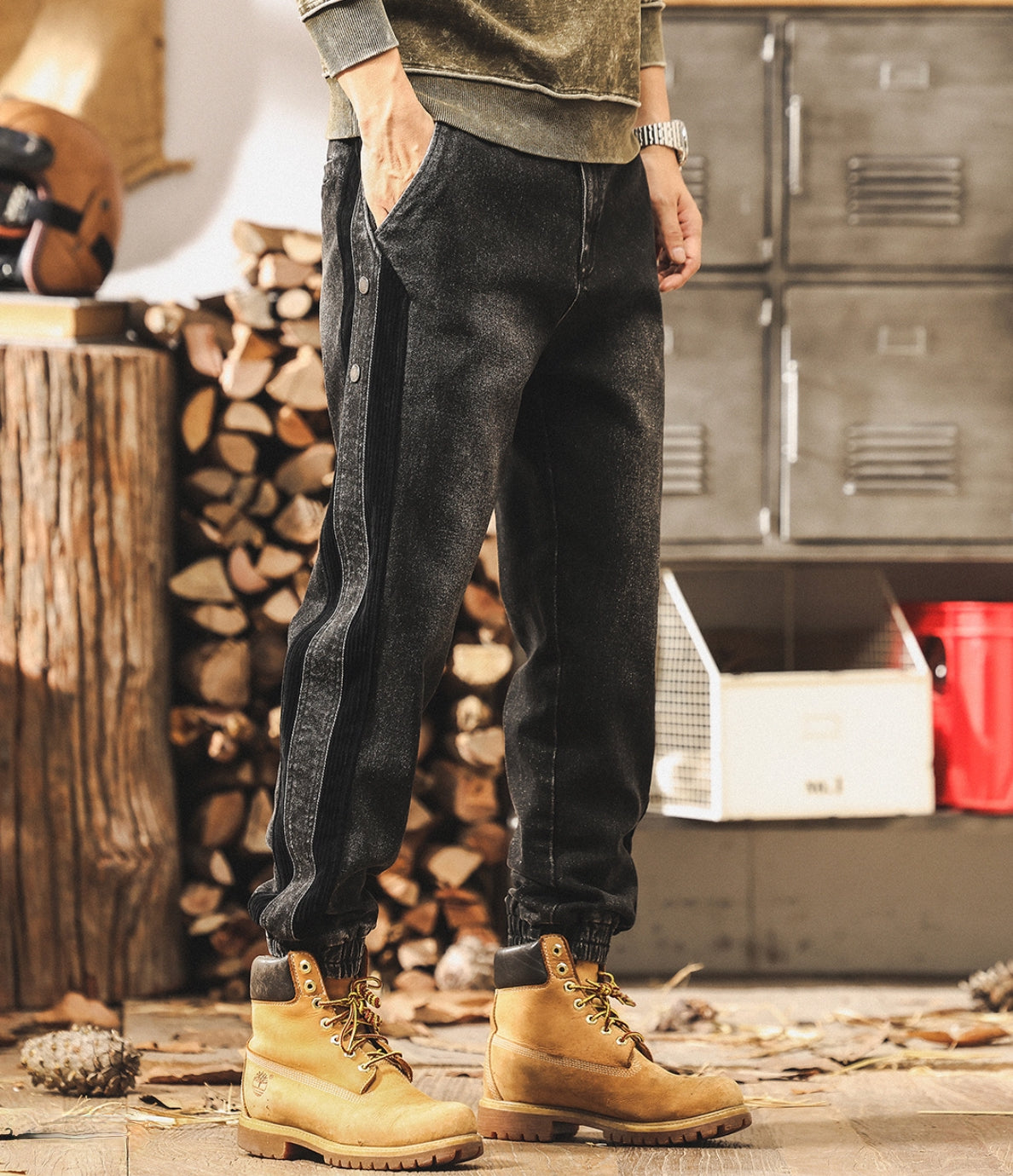 Track Edge Gray Joggers