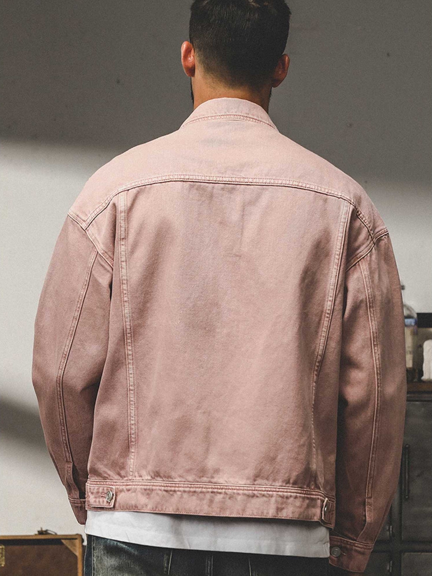 THEND RUGGED COLORED DENIM OVER-SHIRT - 202309140061_PIN