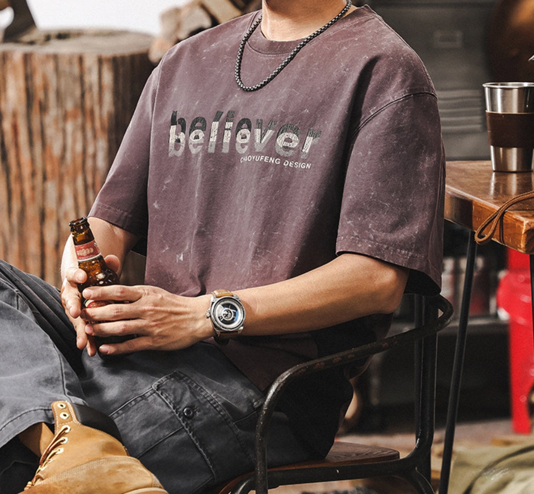 Vintage Washed "Believer" Tee